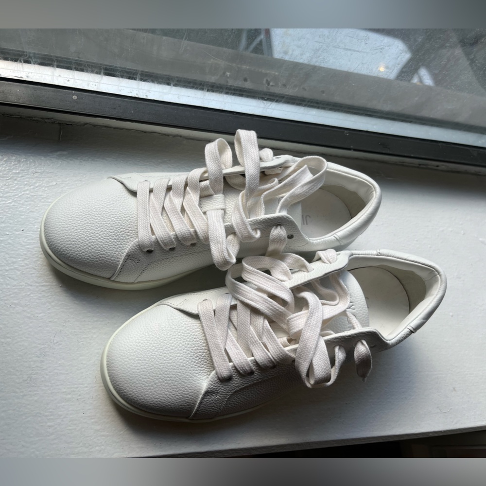 NWT Jimmy Choo White Leather Sneakers